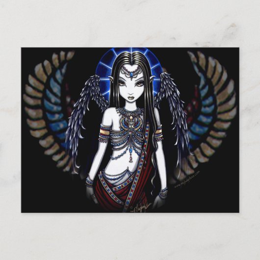 Nefertari Angelic Egyptian Goddess Postcard Postkarte (Vorderseite)
