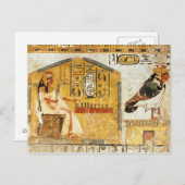 Nefertari, das senet spielt postkarte (Vorne/Hinten)