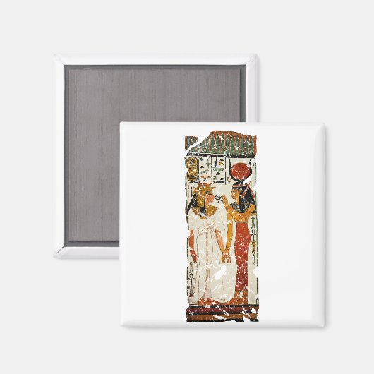 Nefertari mit Isis Magnet (Vorderseite/Rückseite)