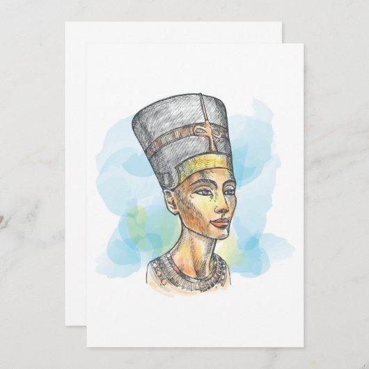 Nefertit Einladung (Vorne/Hinten)