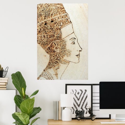 Nefertit, Königin von Ägypten Poster (Heimbüro)