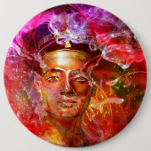 Nefertiti Ägyptische Königin Pinback Button (Vorderseite)