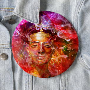 Nefertiti Ägyptische Königin Pinback Button