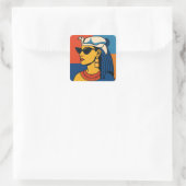 Nefertiti Ancient Premium Pop Art Sticker (Tasche)