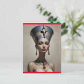 Nefertiti art postkarte (Stehend Vorderseite)