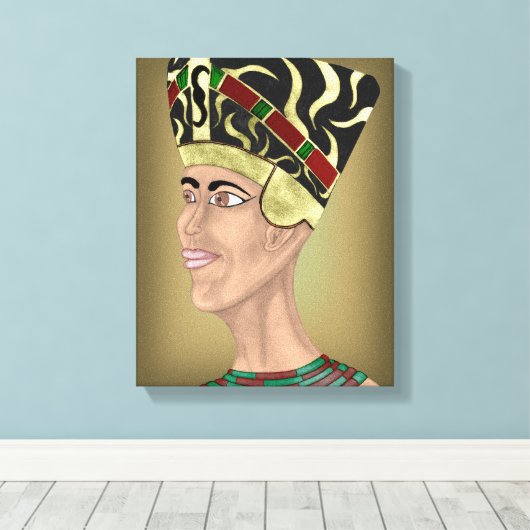 Nefertiti Bust Leinwanddruck (Insitu (Holzboden))