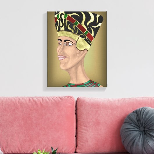 Nefertiti Bust Leinwanddruck (Insitu (Wohnzimmer))