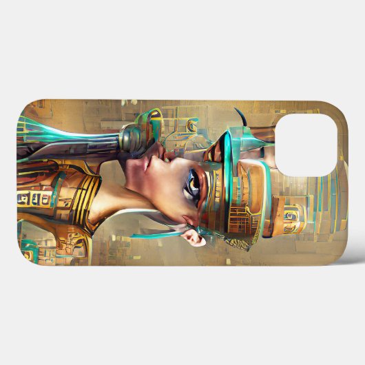 Nefertiti Case-Mate iPhone Hülle (Rückseite (Horizontal))