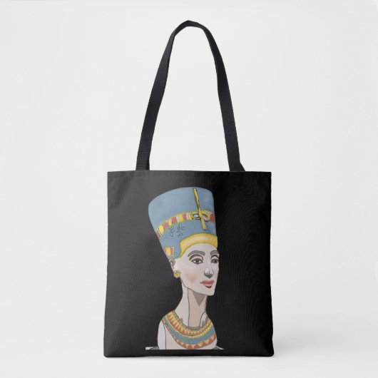 Nefertiti Colorful Portrait Tasche (Vorderseite)