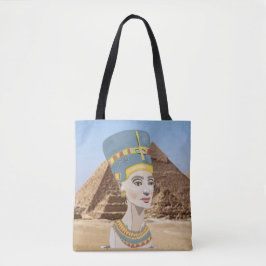 Nefertiti Colorful Portrait Tasche