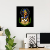 Nefertiti Egyptian Queen Goddess Mythology Poster (Heimbüro)