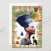 Nefertiti Feiertagskarte (Vorne/Hinten)