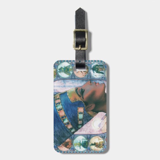 Nefertiti Gepäckanhänger (Vorderseite vertikal)