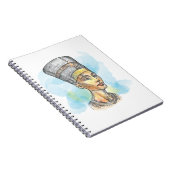 Nefertiti Illustration Notebook Notizblock (Rechte Seite)