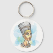 Nefertiti Illustration Schlüsselanhänger (Vorderseite)
