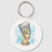 Nefertiti Illustration Schlüsselanhänger (Rückseite)
