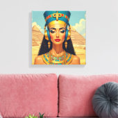 NEFERTITI KÖNIGIN DES NIL 5 LEINWANDDRUCK (Insitu (Wohnzimmer))