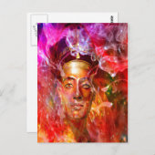 Nefertiti-Königin Postkarte (Vorne/Hinten)