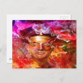 Nefertiti-Königin Postkarte (Vorne/Hinten)