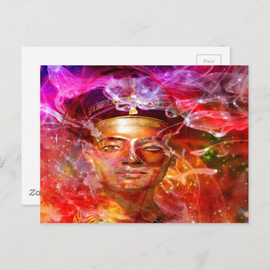 Nefertiti-Königin Postkarte (Vorne/Hinten)