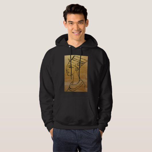 Nefertiti-Mann-PulloverHoodie Hoodie (Vorne ganz)