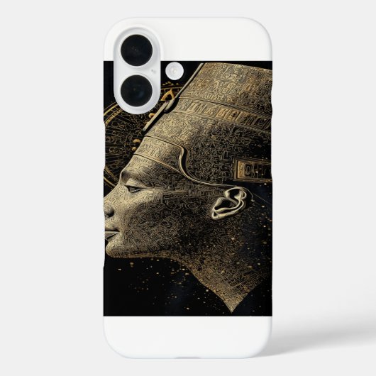Nefertiti Moderne Silhouette Linienkunst Case-Mate iPhone Hülle (Rückseite)
