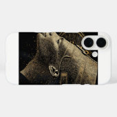 Nefertiti Moderne Silhouette Linienkunst Case-Mate iPhone Hülle (Rückseite (Horizontal))