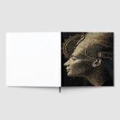 Nefertiti Moderne Silhouette Linienkunst  Gästebuch (Voll)