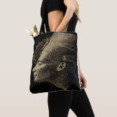 Nefertiti Moderne Silhouette Linienkunst Tasche (Von Nahem)