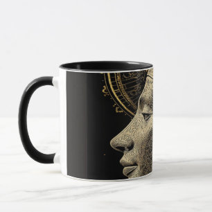 Nefertiti Moderne Silhouette Linienkunst Tasse