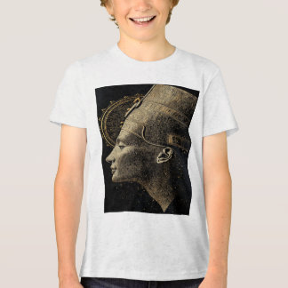 Nefertiti Moderne Silhouette Linienkunst Tri-Blend Shirt