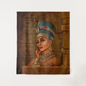 Nefertiti - Neferneferuaten die ägyptische Königin Wandteppich (Vorderseite)