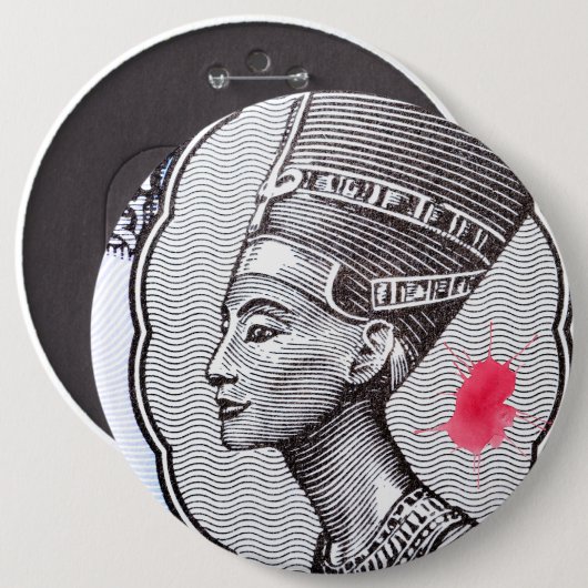 Nefertiti Pin Button (Vorne & Hinten)