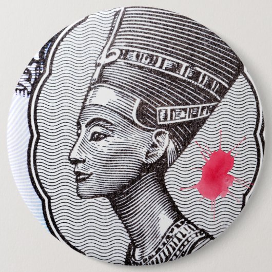 Nefertiti Pin Button (Vorderseite)