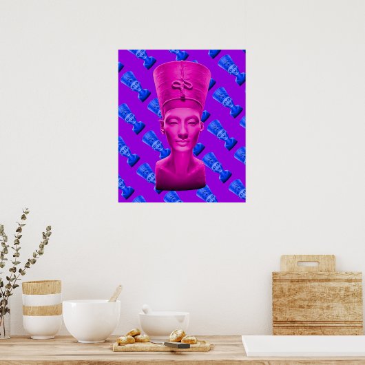 Nefertiti Pink Poster (Küche)