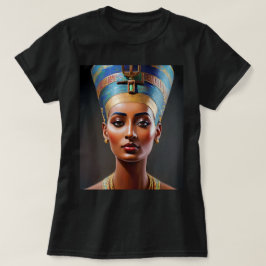 Nefertiti Portrait Originale Kunst T-Shirt