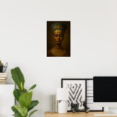Nefertiti Portrait Painting Poster (Heimbüro)