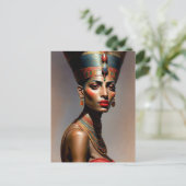 Nefertiti-Portrait Postkarte (Stehend Vorderseite)