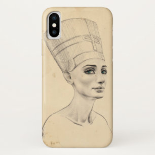 Nefertiti-Porträtzeichnung Altes Ägypten Papyrus Case-Mate iPhone Hülle