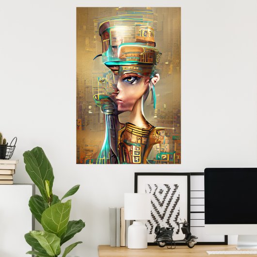 Nefertiti Poster (Heimbüro)