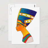 Nefertiti Postkarte (Vorne/Hinten)