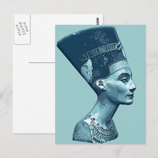 Nefertiti Postkarte (Vorne/Hinten)