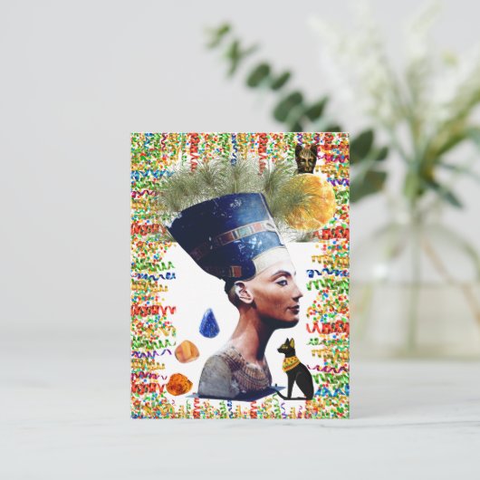 Nefertiti Postkarte (Stehend Vorderseite)