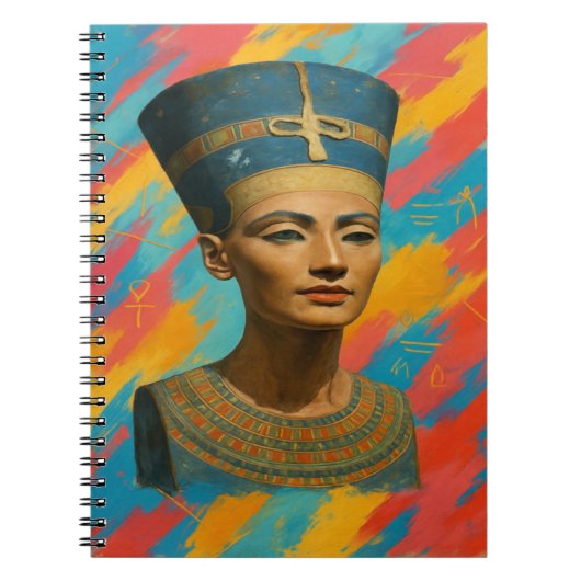 Nefertiti Queen Notebook Notizblock (Vorderseite)