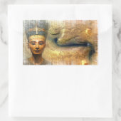 Nefertiti Rechteckiger Aufkleber (Tasche)