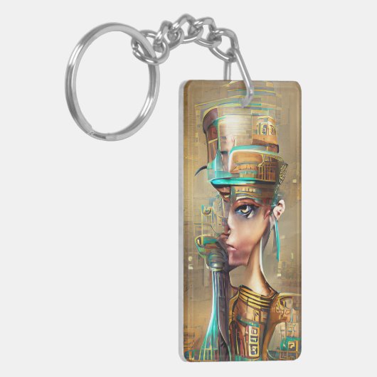 Nefertiti Schlüsselanhänger (Vorderseite links)