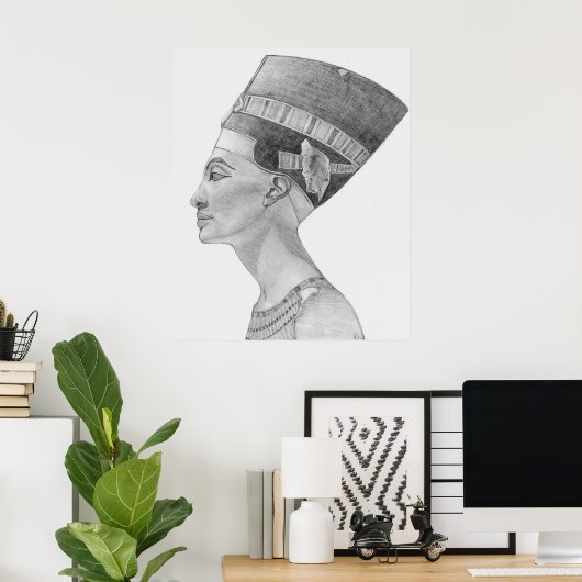 Nefertiti-Studie Poster (Heimbüro)