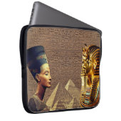 Nefertiti und Tutankhamun Antike Royalty Laptopschutzhülle (Vorne Rechts)