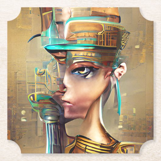 Nefertiti Untersetzer (Vorderseite)