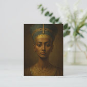 Nefertiti Vintage Style Art Postkarte (Stehend Vorderseite)